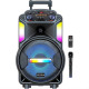 Мощна парти тонколона – двоен 8" говорител, 40W RMS, Bluetooth, караоке и LED светлини 7