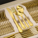 Луксозен комплект прибори Cheffinger – 72 части със сребърно/златно покритие и куфар за съхранение 5