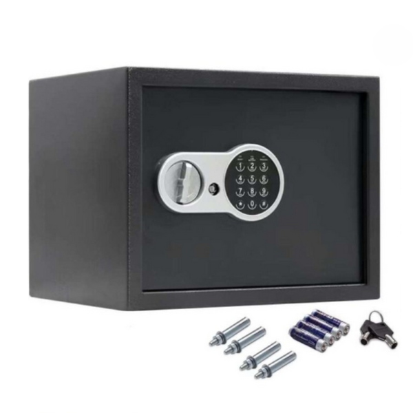 Сейф за ценности Cheffinger с цифрово заключване – 8,5L, 16L и 26L варианти, батерии и монтажни болтове включени