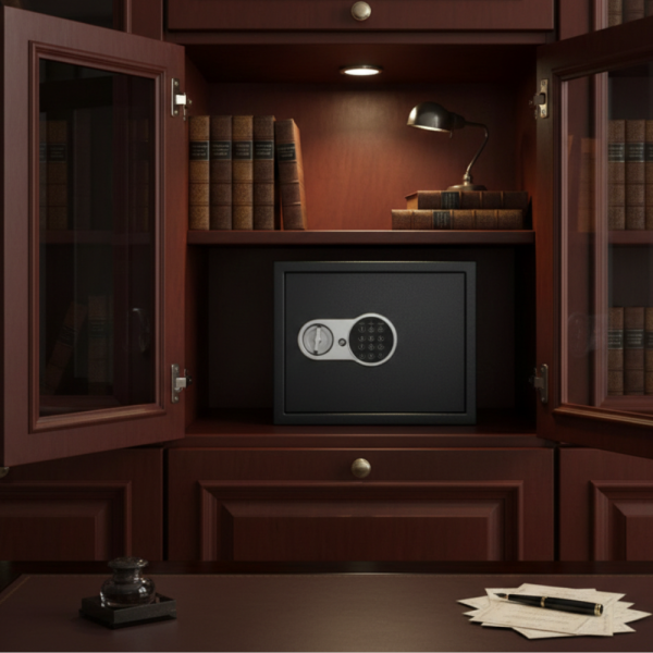 Сейф за ценности Cheffinger с цифрово заключване – 8,5L, 16L и 26L варианти, батерии и монтажни болтове включени