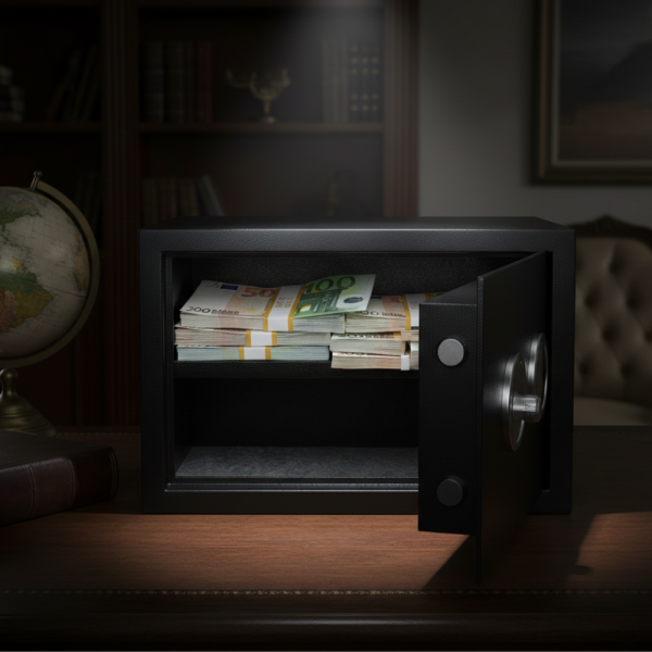 Сейф за ценности Cheffinger с цифрово заключване – 8,5L, 16L и 26L варианти, батерии и монтажни болтове включени