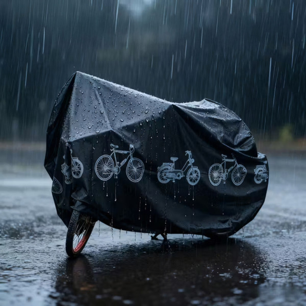 Целогодишно водоустойчиво и UV покривало за велосипед, мотоциклет и скутер – 100x210 см 2