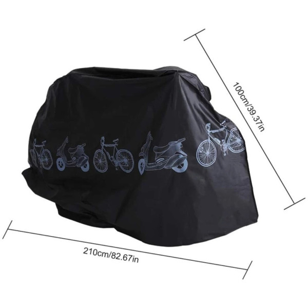 Целогодишно водоустойчиво и UV покривало за велосипед, мотоциклет и скутер – 100x210 см 5