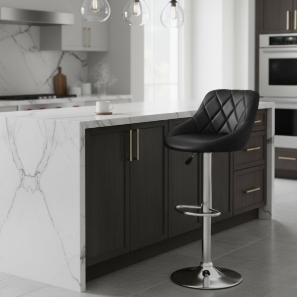 Бар стол с регулируема височина и въртяща функция – комфорт и стил за дома и заведения 1