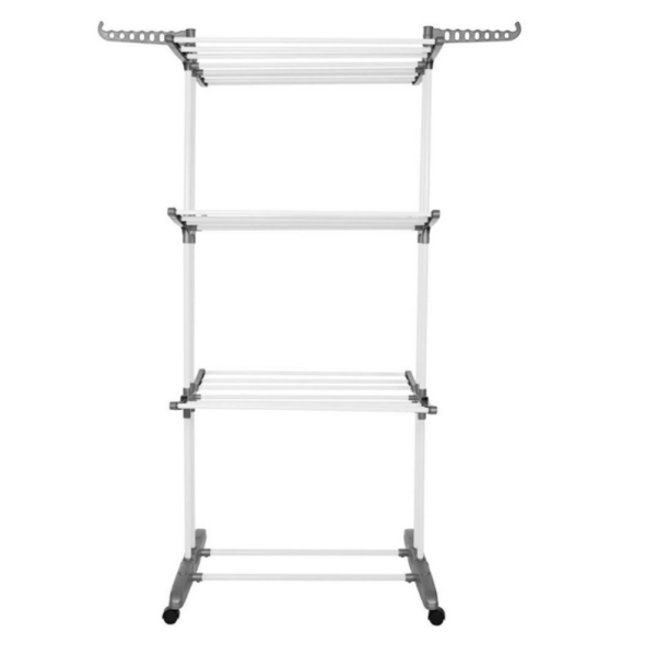 Вертикален сушилник за дрехи с мобилност и сгъваем дизайн – Практичност и спестено пространство 12