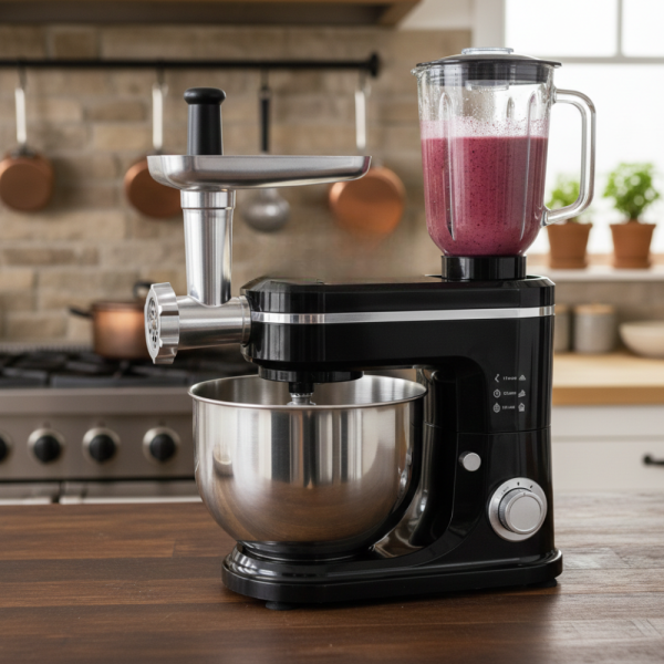 Кухненски робот Michelino 3в1: Планетарен миксер, блендер и месомелачка за лесно и бързо готвене 2