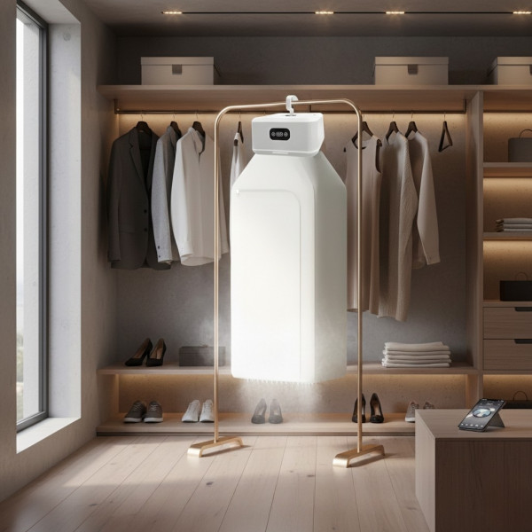 Преносима електрическа сушилня за дрехи – компактна, сгъваема, с таймер и 3D циркулация 1