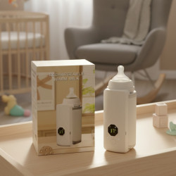 Безжичен подгревател за бебешко шише с дисплей и 6 температурни степени