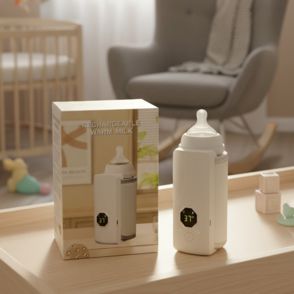 Безжичен подгревател за бебешко шише с дисплей и 6 температурни степени 1