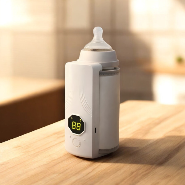 Безжичен подгревател за бебешко шише с дисплей и 6 температурни степени