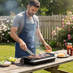 Електрическа скара Schäfer – бързо и чисто готвене у дома и навън, 1500W