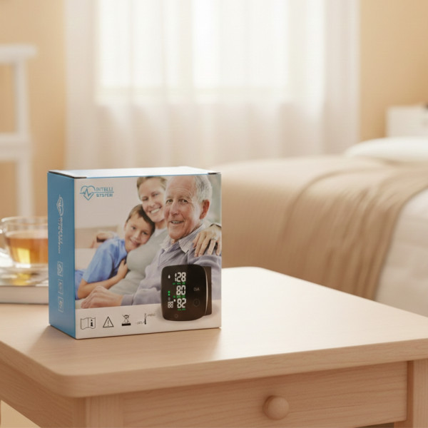 Преносим дигитален апарат за кръвно налягане за китка с LCD дисплей и памет