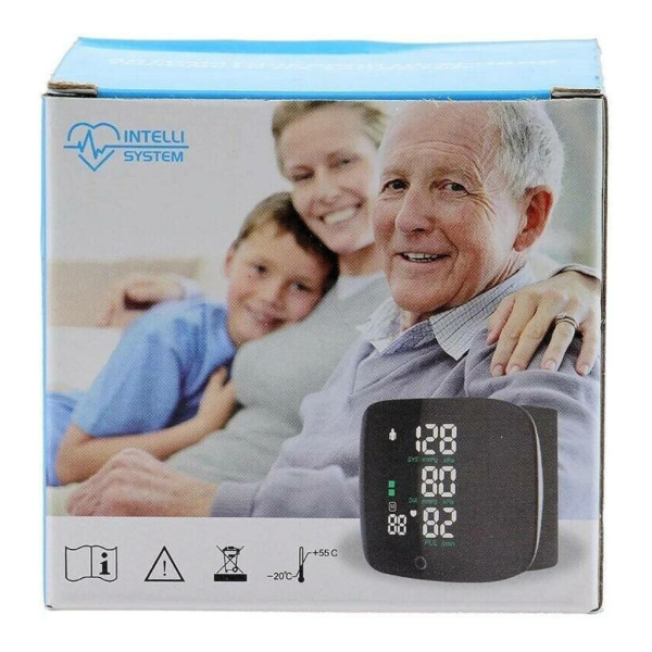 Преносим дигитален апарат за кръвно налягане за китка с LCD дисплей и памет