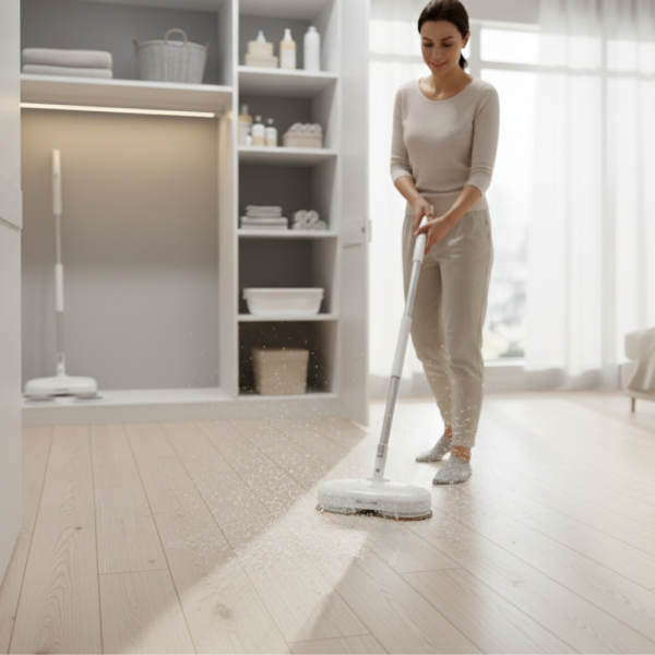 Електрически моп със спрей и центрофуга – за бързо и ефективно почистване