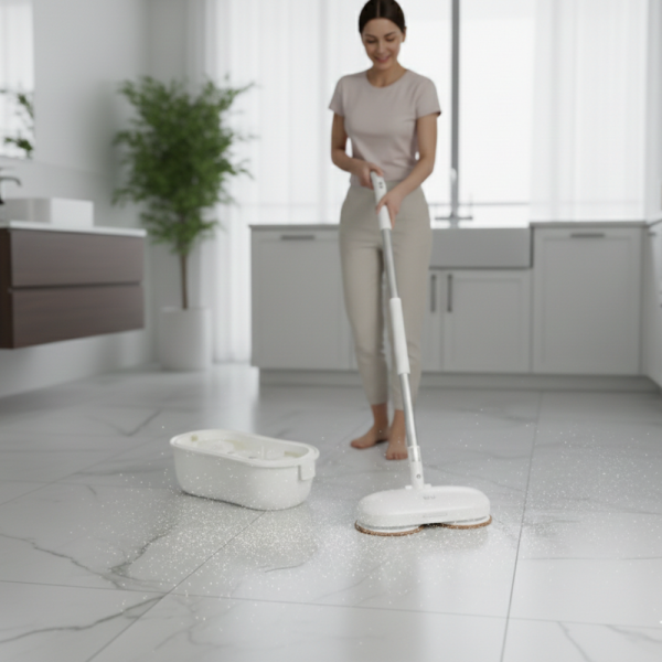 Електрически моп със спрей и центрофуга – за бързо и ефективно почистване
