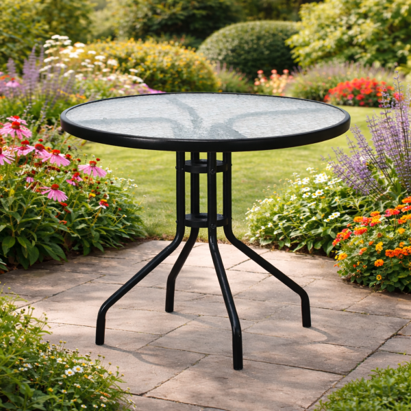 Комплект за релаксация на открито: 2 сгъваеми шезлонга с нулева гравитация CHAIR3 и стилна масичка за кафе CPM3 6