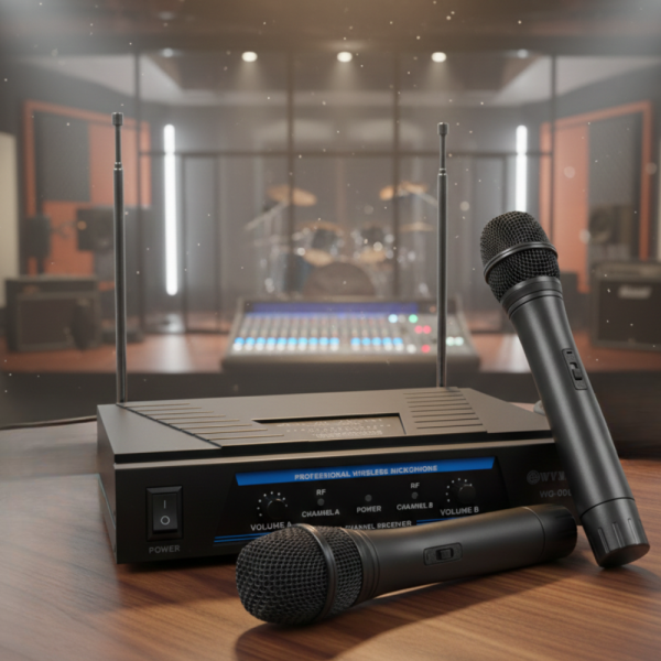 Комплект от 2 професионални безжични микрофона с приемник – Стабилно аудио и свобода на движение