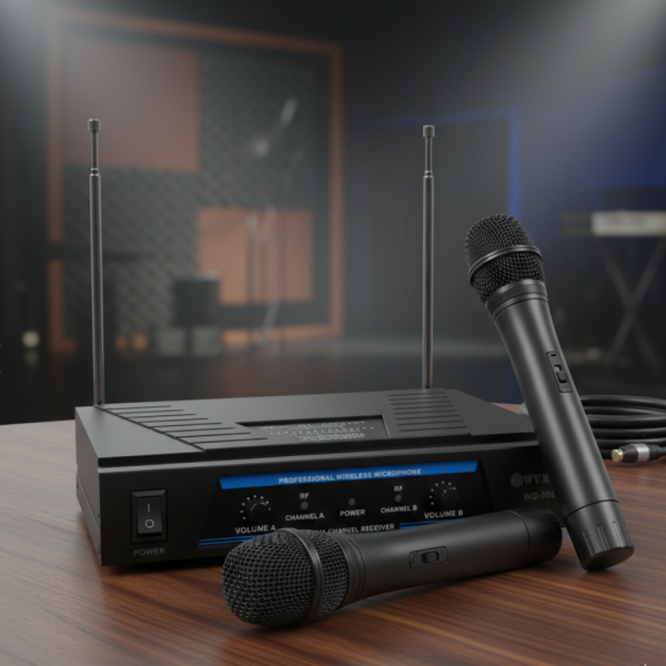 Комплект от 2 професионални безжични микрофона с приемник – Стабилно аудио и свобода на движение
