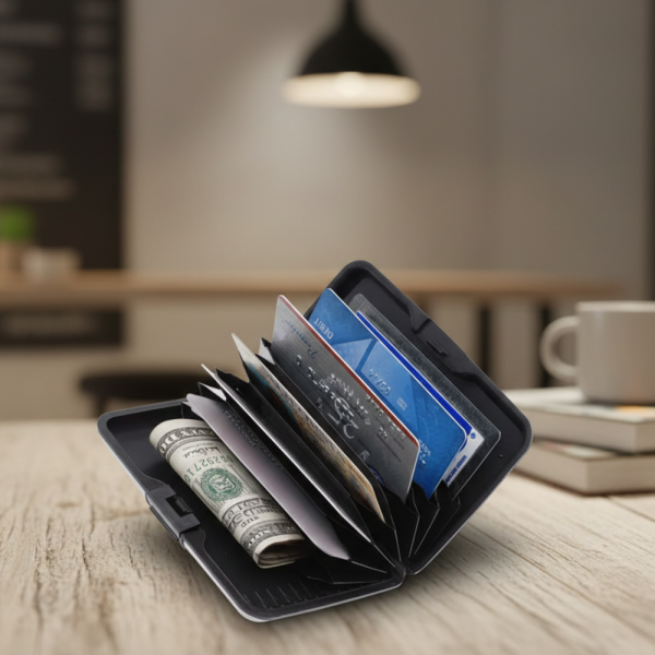 Алуминиев портфейл - органайзер за пари и карти TV656 3