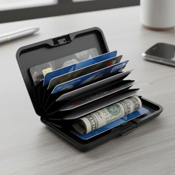 Алуминиев портфейл - органайзер за пари и карти TV656