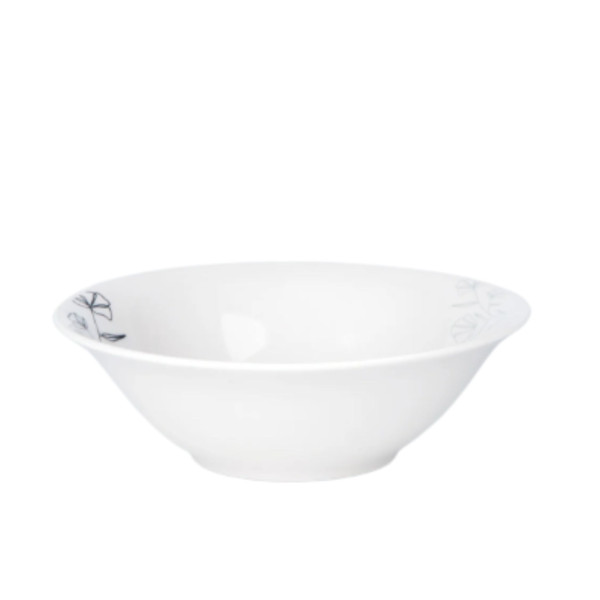 Комплект чинии 24 части с елегантен черен флорален мотив – Изтънченост за всяка трапеза