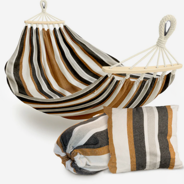 Хамак XXL с възглавница и чанта — максимален комфорт до 250 кг за релакс навън