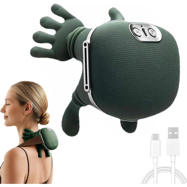 Масажор за врат и рамене с топлина, USB зареждане - 4D масаж 9