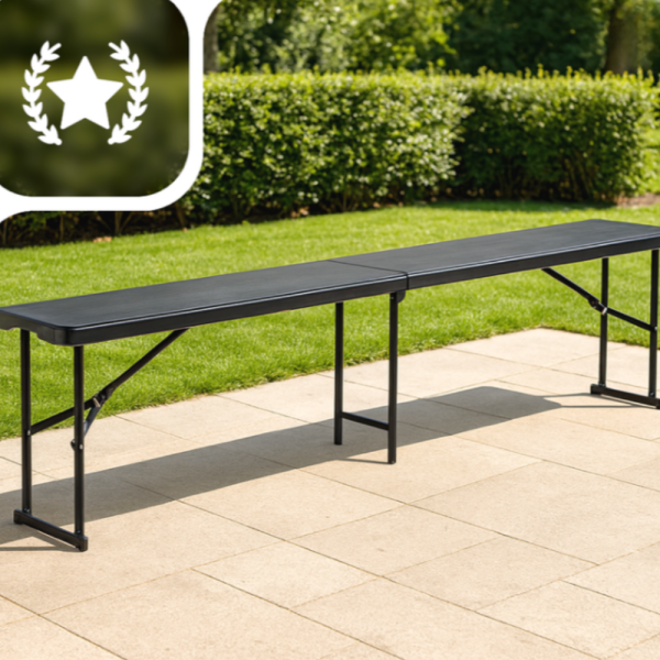 Сгъваема пейка за кетъринг 180 см - здрава и лесна за пренасяне - идеална за големи събития и къмпинг
