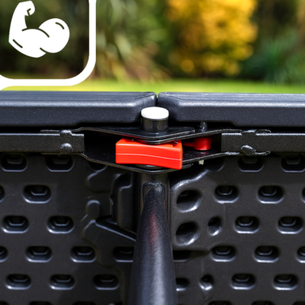 Сгъваема пейка за кетъринг 180 см - здрава и лесна за пренасяне - идеална за големи събития и къмпинг 4