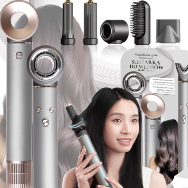 Мощен сешоар 5 в 1 KANZA — бързо сушене и професионално стилизиране с йонизация за блестяща и гладка коса 2