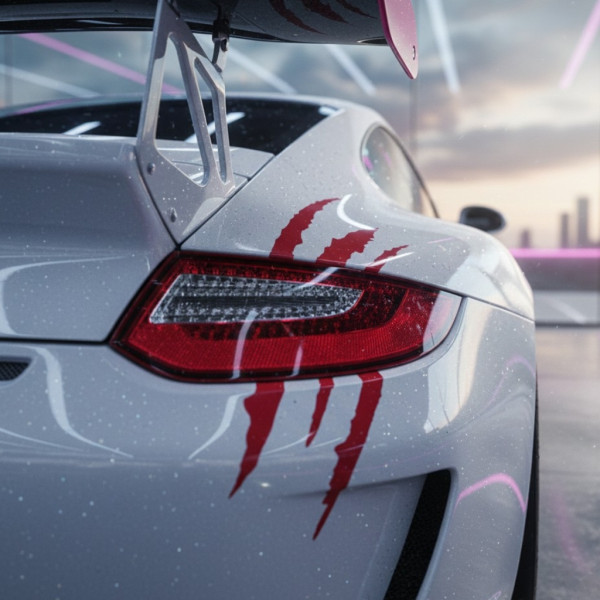 Стикери за кола с чудовищни нокти - 4 броя