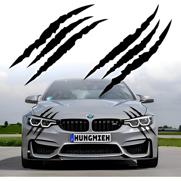 Стикери за кола с чудовищни нокти - 4 броя