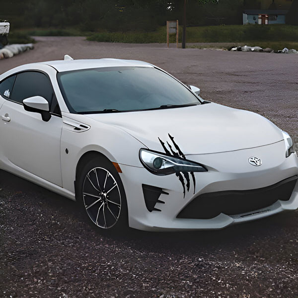 Стикери за кола с чудовищни нокти - 4 броя