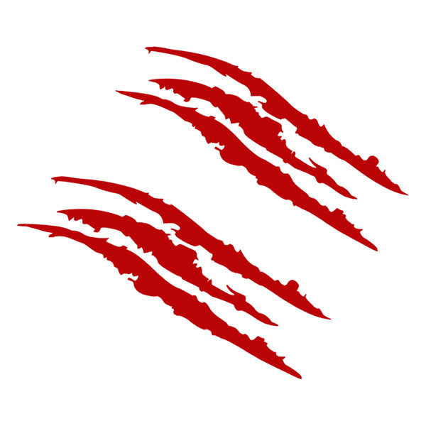 Стикери за кола с чудовищни нокти - 4 броя