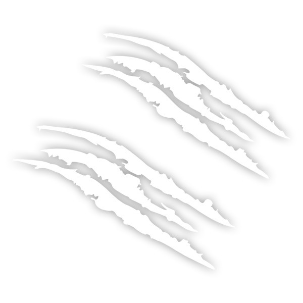 Стикери за кола с чудовищни нокти - 4 броя 10