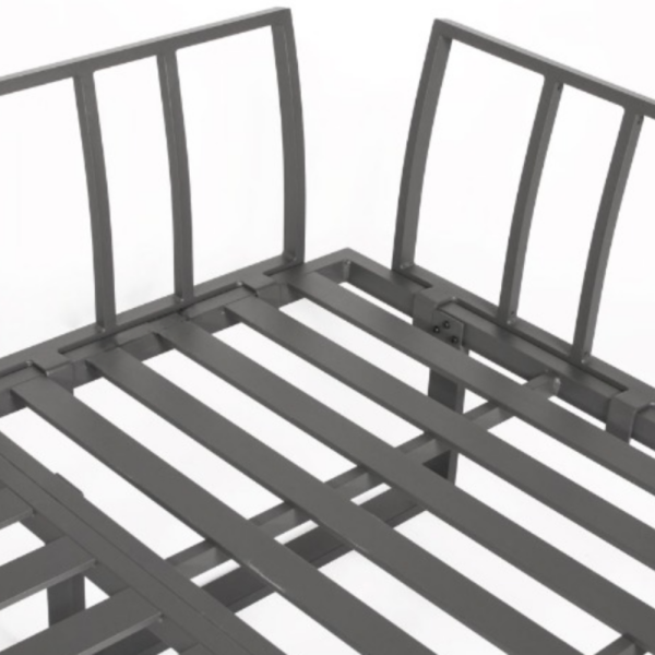 Градински комплект KANZA - модулен ъглов диван от алуминий с удобни възглавници и маса 12