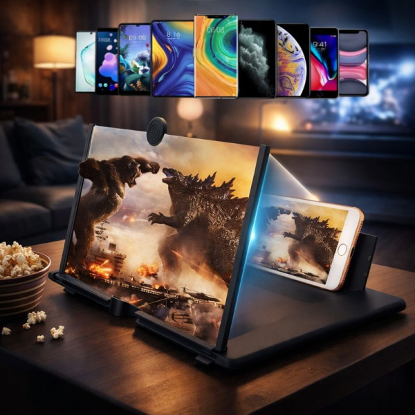 3D Увеличителен екран за смартфон с 5x мащабиране 6
