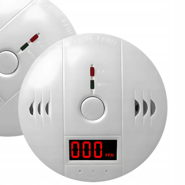 Безжичен CO сензор с LCD дисплей — бързо откриване на опасни нива въглероден оксид, силна аларма и лесен монтаж