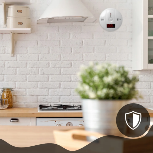 Безжичен CO сензор с LCD дисплей — бързо откриване на опасни нива въглероден оксид, силна аларма и лесен монтаж 2