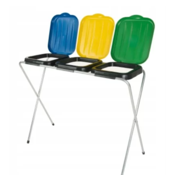 Стойка с капаци за разделно хвърляне на отпадъци - грижа за околната среда 6