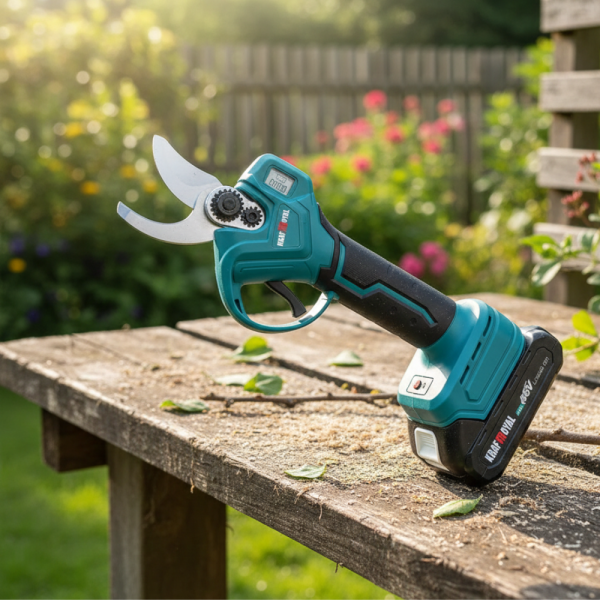 Комплект акумулаторна ножица KraftRoyal с 2 батерии и куфар — мощно и прецизно рязане