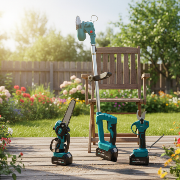 Акумулаторен комплект 3в1 – тример, ножица и резачка с 3 батерии 36V/8Ah 1