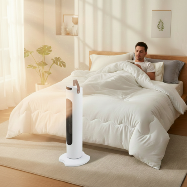 Вентилаторна печка 2 в 1 за бързо и равномерно отопление + целогодишен олекотен юрган за спокоен сън