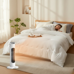 Вентилаторна печка 2 в 1 за бързо и равномерно отопление + целогодишен олекотен юрган за спокоен сън