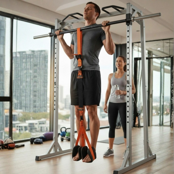 Професионален ластик за набиране с регулируема дължина и двойна опора за крака 1