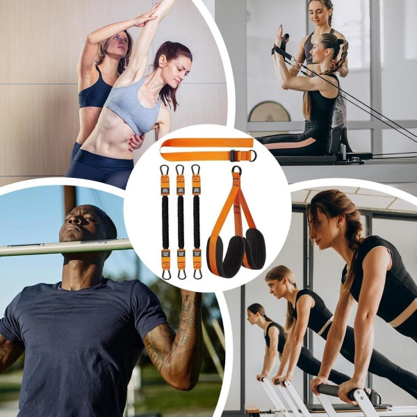 Професионален ластик за набиране с регулируема дължина и двойна опора за крака