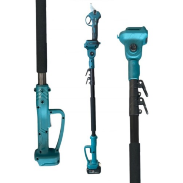 Комплект 3 в 1 от акумулаторна лозарска ножица, акумулаторен мини верижен трион и телескопичен прът 8