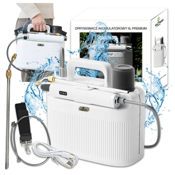 Електрическа градинска пръскачка с батерия 2200 Mah, налягане, 5L