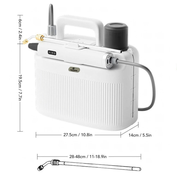 Електрическа градинска пръскачка с батерия 2200 Mah, налягане, 5L
