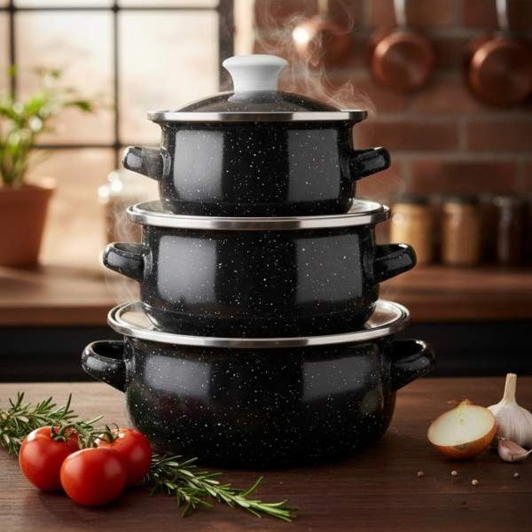 Комплект от 3 тенджери - 16см, 18см, 20см 1